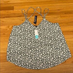 Green Floral Women's Top